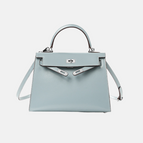 Linen blue (silver buckle)